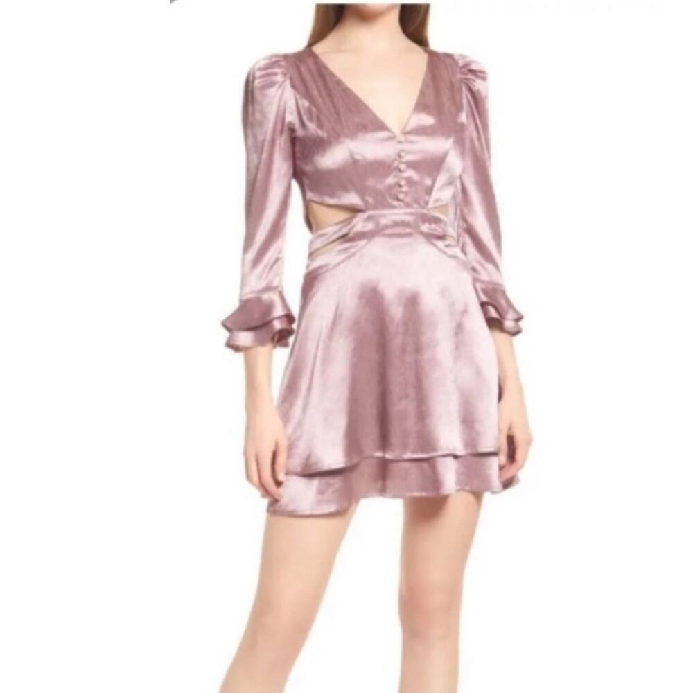 NWOT Women's RAHI Luster Cutout Mini Dress Antique Rose – Sz Med